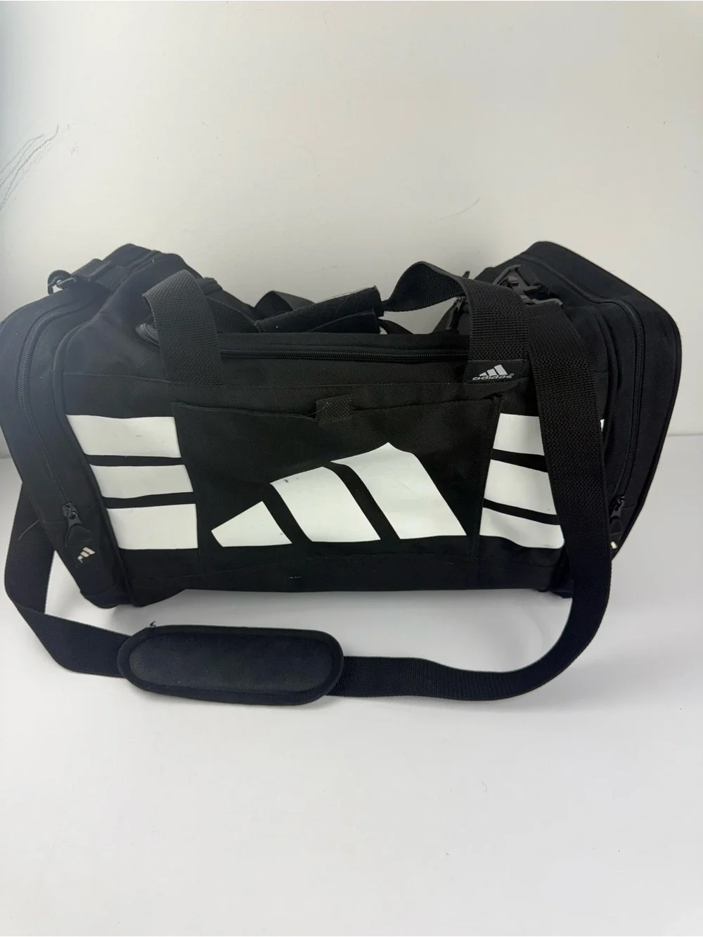 Adidas Black Duffel Bag Travel Sporting Unisex SEE ALL. Small scuffing as shown